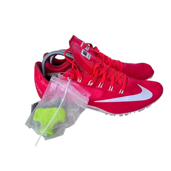 Nike Flywire Superfly R4 Track Racing Sprint Shoes Men's 10 White Red 526626-601 - Picture 5 of 14
